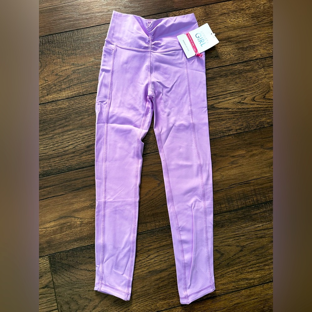 Purple Athleta Girl Leggings- Medium 8-10